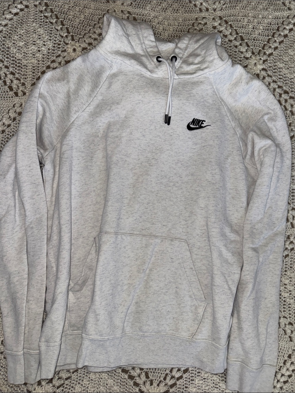 Nike Heather Light Gray Pullover Hoodie
